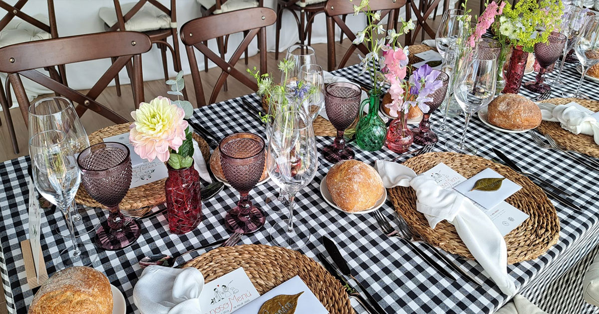 mesa banquete boda detalle